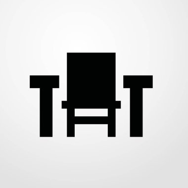 Tablo simgesini illüstrasyon izole vektör işareti simgesi