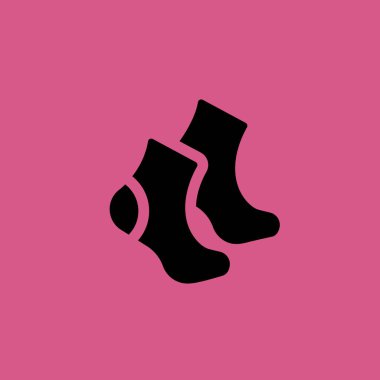 Çorap simgesi illüstrasyonu izole vektör işareti