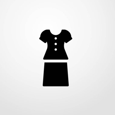 kadın uygun simge illüstrasyon izole vektör işareti simgesi