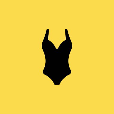 kadın mayo simgesi illüstrasyon izole vektör işareti simgesi