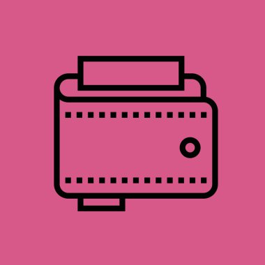 M-cüzdan simgesi illüstrasyon izole vektör işareti simgesi