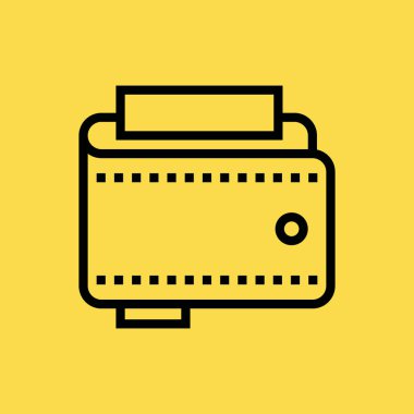 M-cüzdan simgesi illüstrasyon izole vektör işareti simgesi