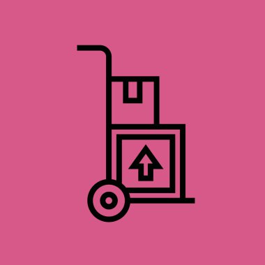 arabası simgesi illüstrasyon izole vektör işareti simgesi