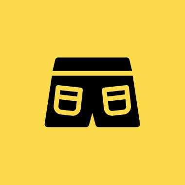 Şort simgesi illüstrasyon izole vektör işareti simgesi