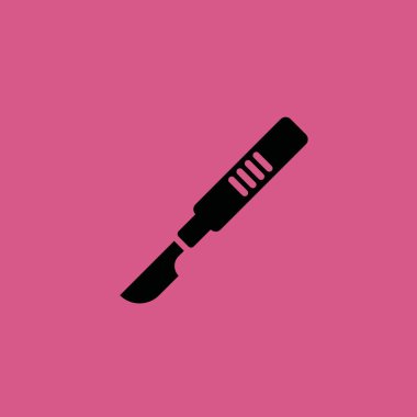 Neşter simgesi illüstrasyon izole vektör işareti simgesi