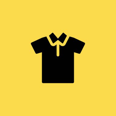 Polo gömlek simgesini illüstrasyon izole vektör işareti simgesi