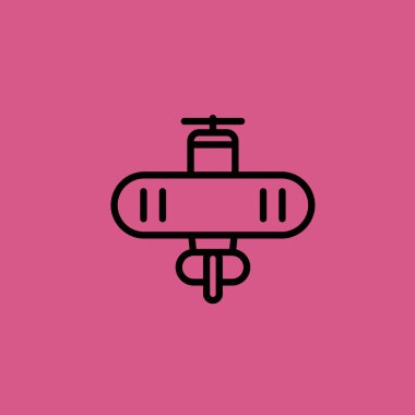 uçak simgesi illüstrasyon izole vektör işareti simgesi