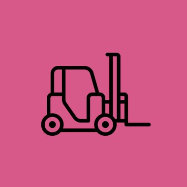 Yükleyici araba simgesi illüstrasyon izole vektör işareti simgesi