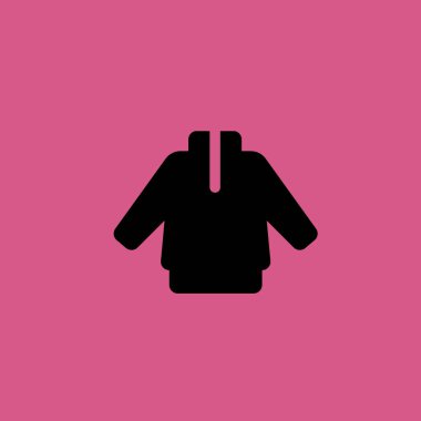 Hoddie simgesi illüstrasyon izole vektör işareti simgesi