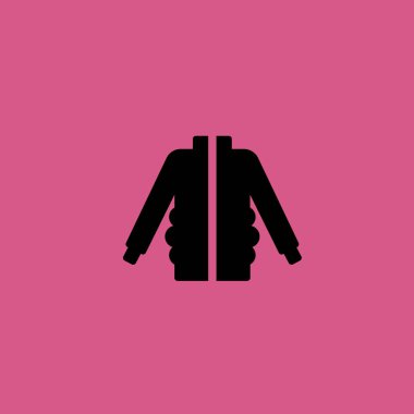 Ceket simgesi illüstrasyon izole vektör işareti simgesi