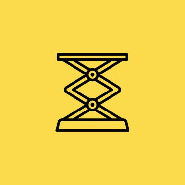 Asansör simgesi illüstrasyon izole vektör işareti simgesi