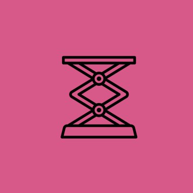 Asansör simgesi illüstrasyon izole vektör işareti simgesi