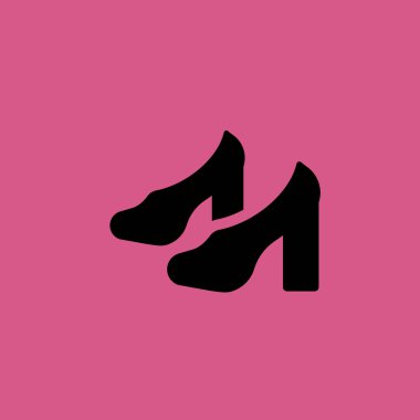 yüksek topuk çizmeler simgesi illüstrasyon izole vektör işareti simgesi