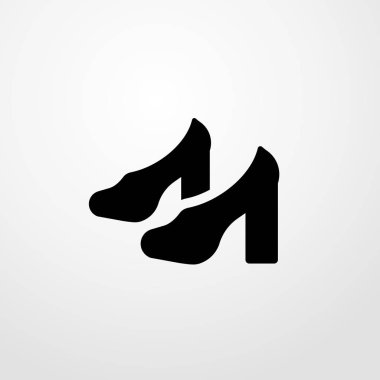 yüksek topuk çizmeler simgesi illüstrasyon izole vektör işareti simgesi