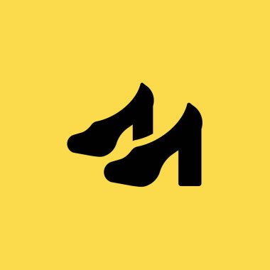 yüksek topuk çizmeler simgesi illüstrasyon izole vektör işareti simgesi