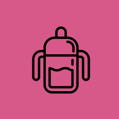 besleme şişe simgesi illüstrasyon izole vektör işareti simgesi