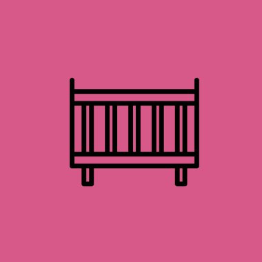 beşik simgesi illüstrasyon izole vektör işareti simgesi