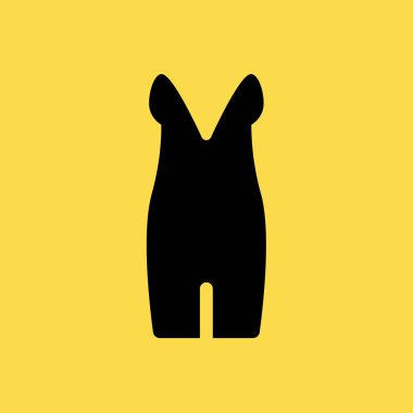 uygun elbise simge tasarlamak vektör işareti simgesi izole