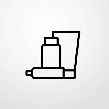 krem simgesi illüstrasyon izole vektör işareti simgesi