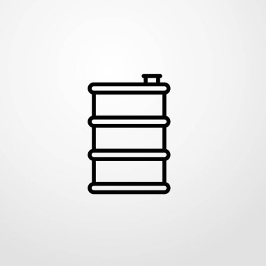 varil simgesi illüstrasyon izole vektör işareti simgesi