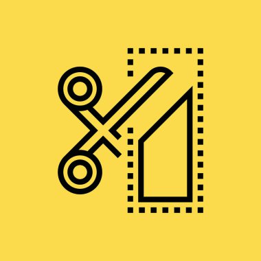 kupon simgesi illüstrasyon izole vektör işareti simgesi