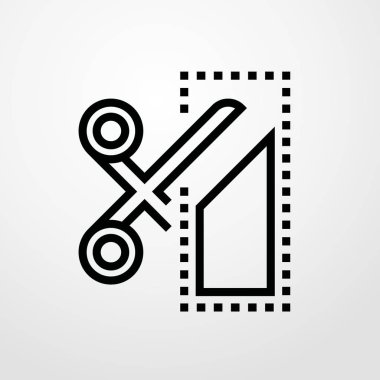 kupon simgesi illüstrasyon izole vektör işareti simgesi