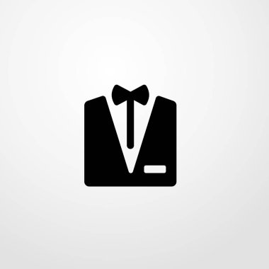 Business suite simgesini illüstrasyon izole vektör işareti simgesi