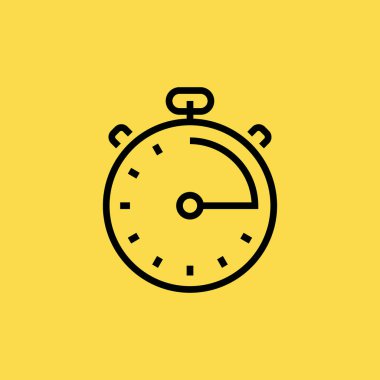 Kronometre simgesi illüstrasyon izole vektör işareti simgesi