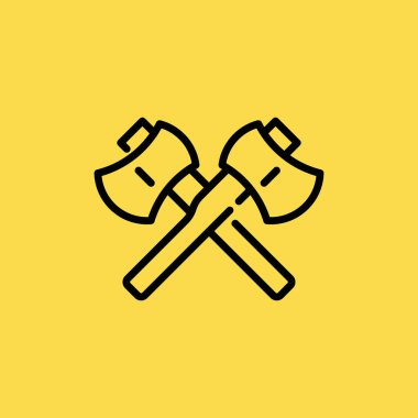 Eksen simgesini illüstrasyon izole vektör işareti simgesi