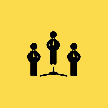 ekip çalışması simgesi illüstrasyon izole vektör işareti simgesi
