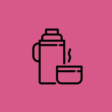 termos simgesi illüstrasyon izole vektör işareti simgesi