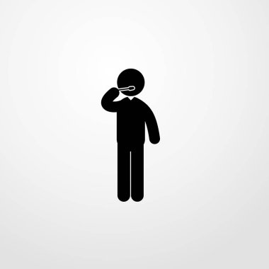 man simgesi illüstrasyonu izole vektör işareti