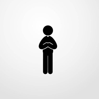 İş adamı simgesi illüstrasyonu izole vektör işareti