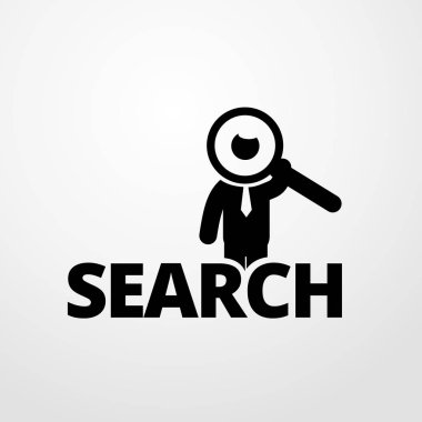 kişi arama simgesi illüstrasyon izole vektör işareti simgesi