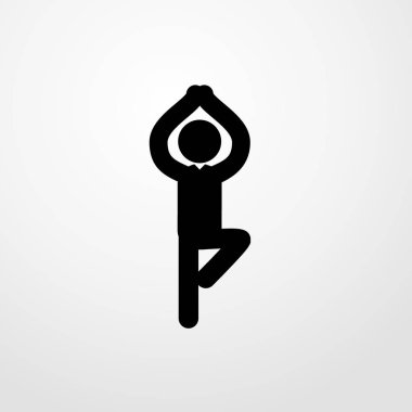 Dans eden adam simgesi illüstrasyon izole vektör işareti simgesi