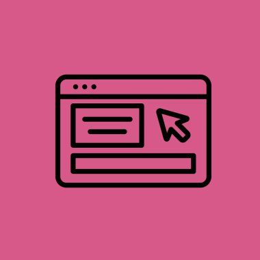 tarayıcı simgesini illüstrasyon izole vektör işareti simgesi