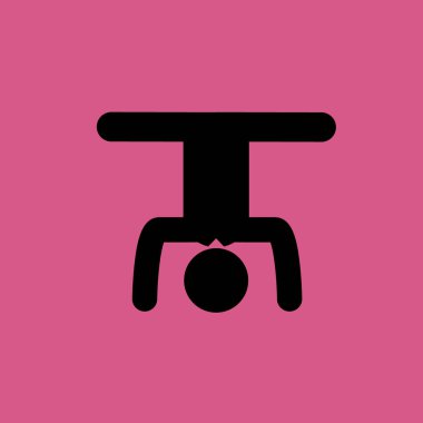 simge illüstrasyon izole vektör işareti simgesi egzersiz adam