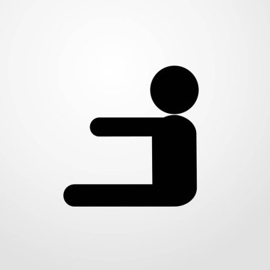 simge illüstrasyon izole vektör işareti simgesi egzersiz adam