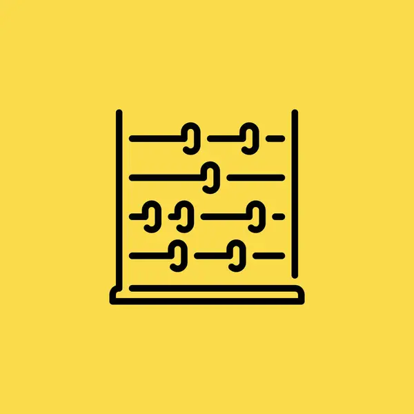 Abacus icono ilustración símbolo de signo vectorial aislado — Vector de stock