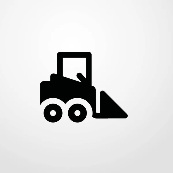 Bulldozer icon illustration isolated vector sign symbol — Stock Vector