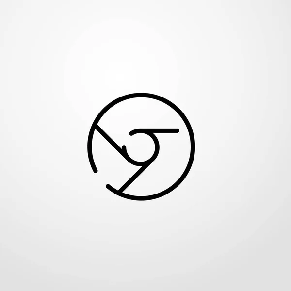 Icône de balle ronde illustration isolé symbole de signe vectoriel — Image vectorielle