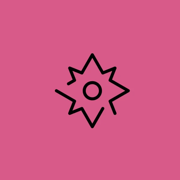 Kompas ikona ilustracja na białym tle wektor symbol znak — Wektor stockowy
