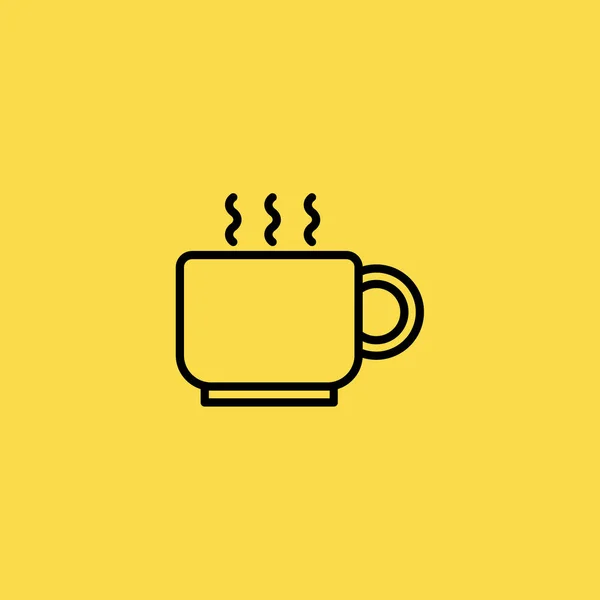 Taza de té icono ilustración símbolo de signo vectorial aislado — Vector de stock