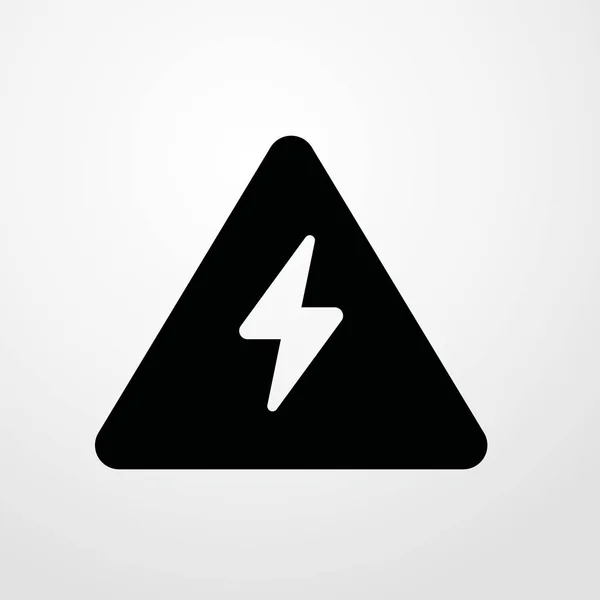 Icono de electricidad ilustración símbolo de signo vectorial aislado — Vector de stock