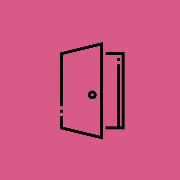 Tür Symbol Abbildung isoliert Vektor Zeichen Symbol — Stockvektor