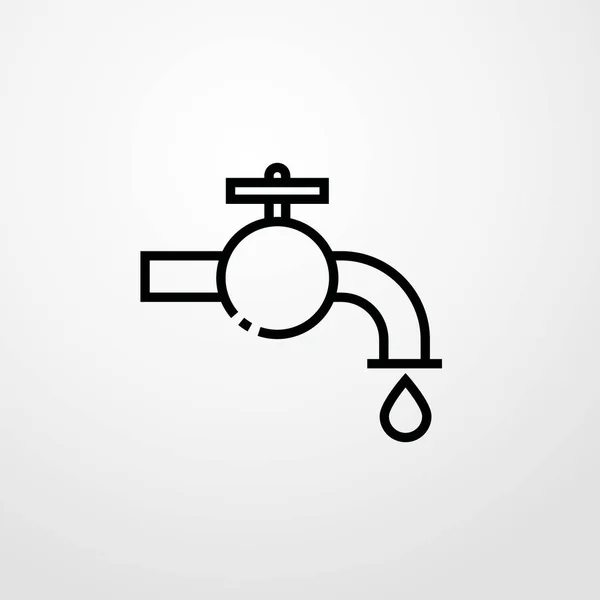 Faucet icon illustration isolated vector sign symbol — Stock Vector