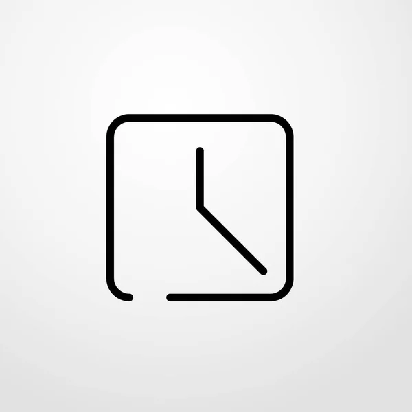 Horloge icône illustration isolé vecteur signe symbole — Image vectorielle