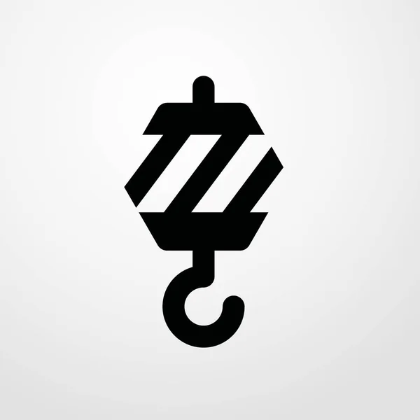 Σύμβολο σημάδι απομονωμένες διανυσματικά εικονογράφηση εικονίδιο γάντζο — Διανυσματικό Αρχείο