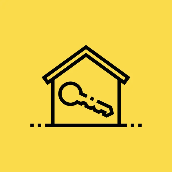 Ícone da casa ilustração isolado símbolo sinal vetor —  Vetores de Stock