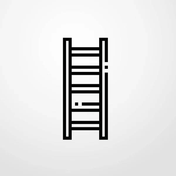 Иллюстрация значка лестницы — стоковый вектор